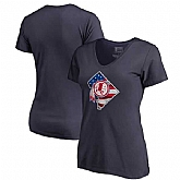 Women Washington Redskins Navy NFL Pro Line by Fanatics Branded Banner State T-Shirt